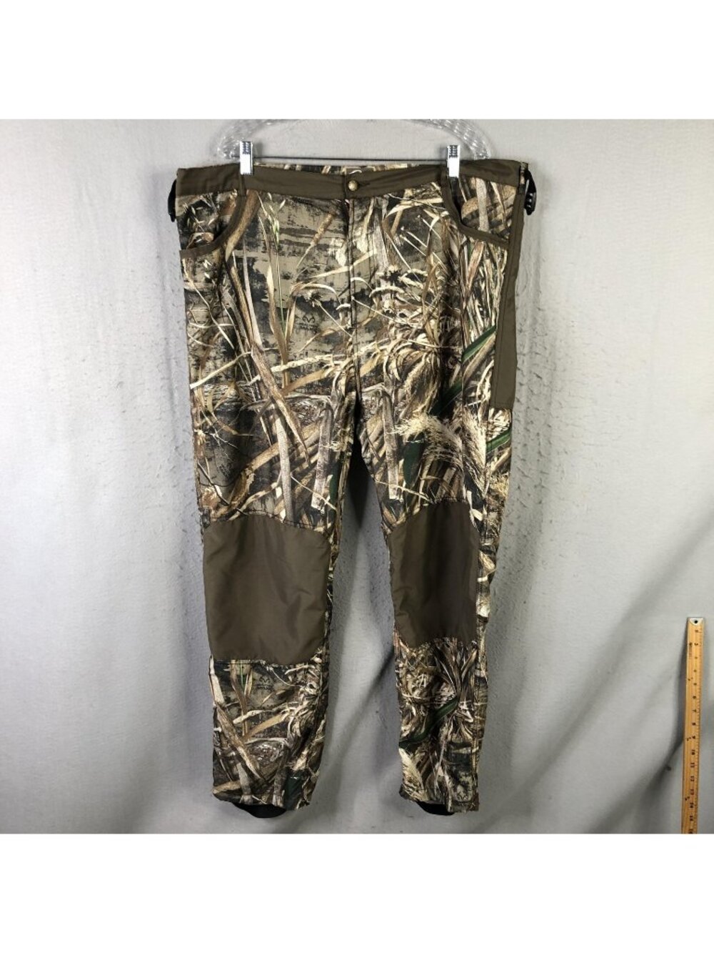 Drake Pants Mens XL Brown Realtree Camo Fleece Lined Snow Hunting Waterfowl